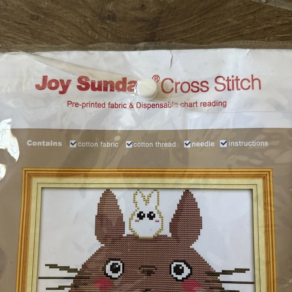 Joy Sunday Counted Cross Stitch Kit Totoro- New